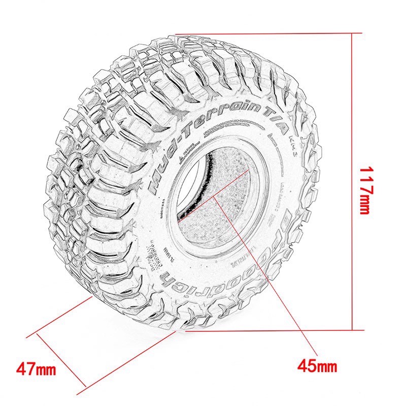 RC카 1.9인치 117mm 고무 타이어 락 크롤러 타 - Rc Crawler 4X4 리뷰 및 가격